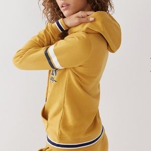True Collegiate Gold Zip Hoodie.